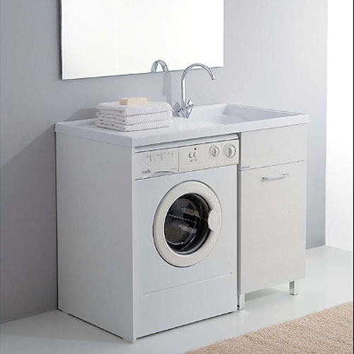 Meuble sous-lave-linge Medusa 106x60 avec évier