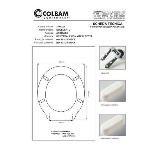 Copriwater Compatibile Novecento