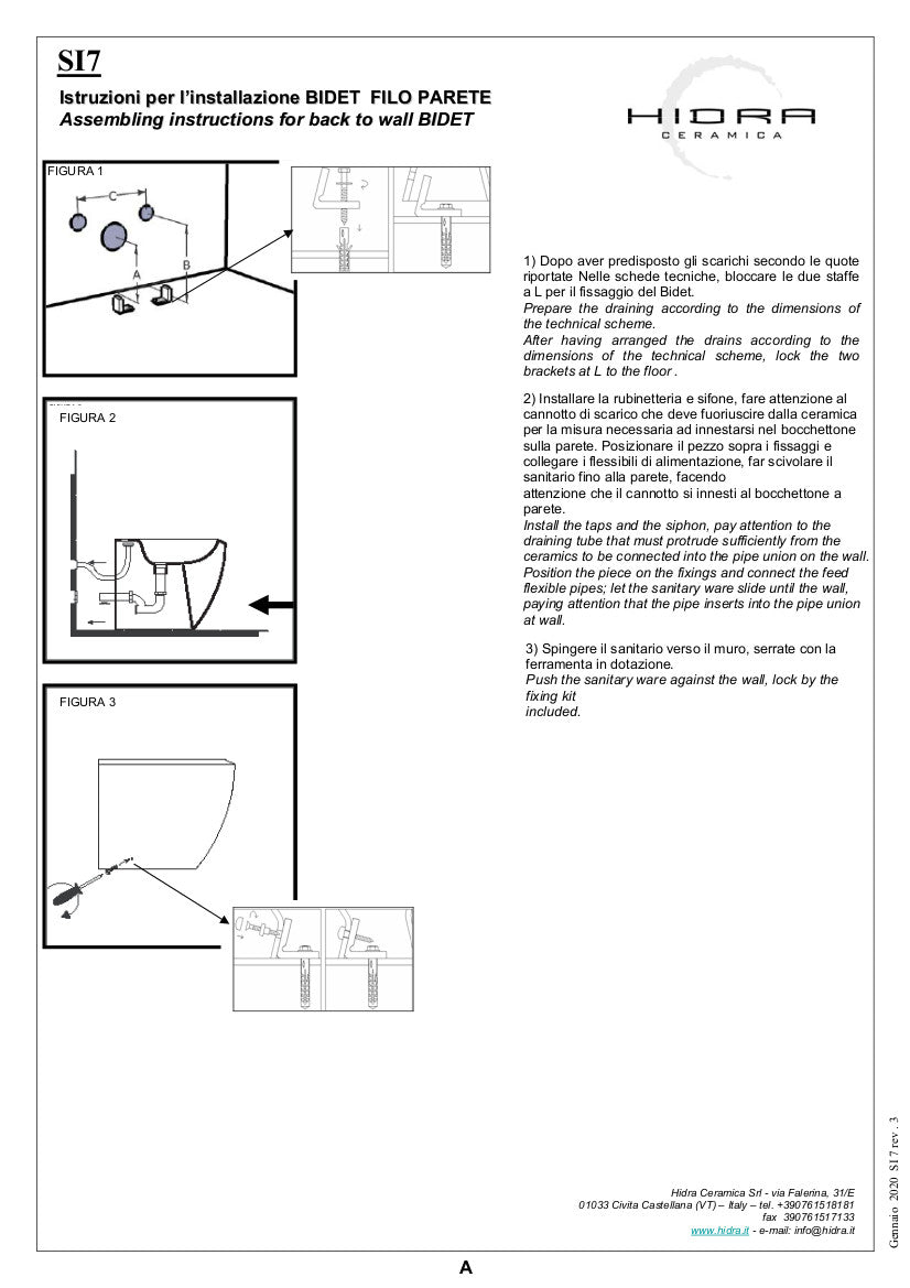 Bidet a terra Tour