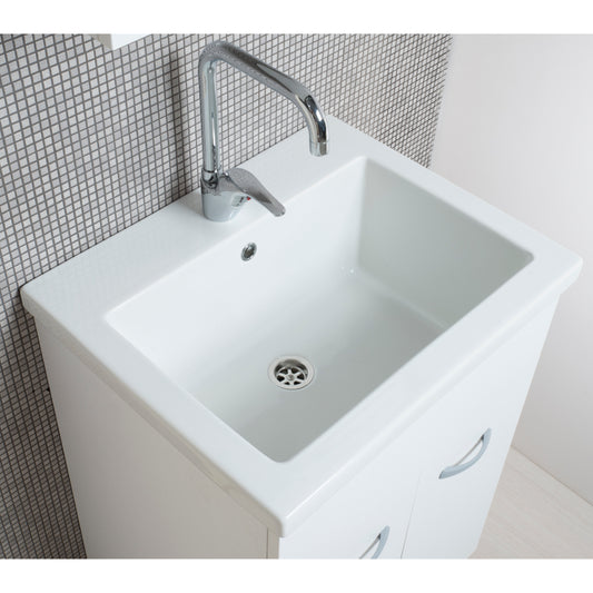 Lavabo en sable 60x50 avec baignoire en céramique