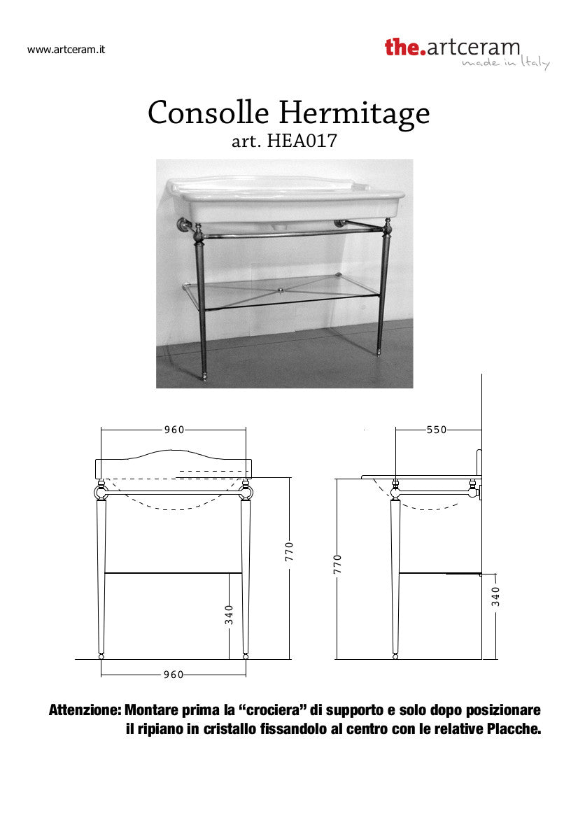 Struttura Lavabo 112 Hermitage