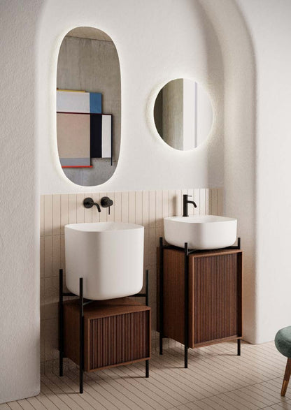 Lavabo da appoggio o sospeso Moon