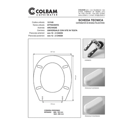 Copriwater Compatibile Ottocento