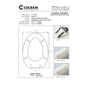 Abattant de toilette compatible avec Apollo/Vulcano