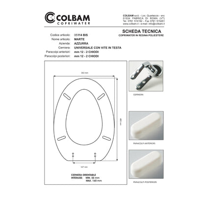Siège de toilette compatible Mars