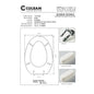 Abattant de toilette compatible avec le style