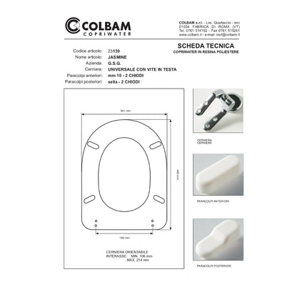 Siège de toilette compatible Jasmine