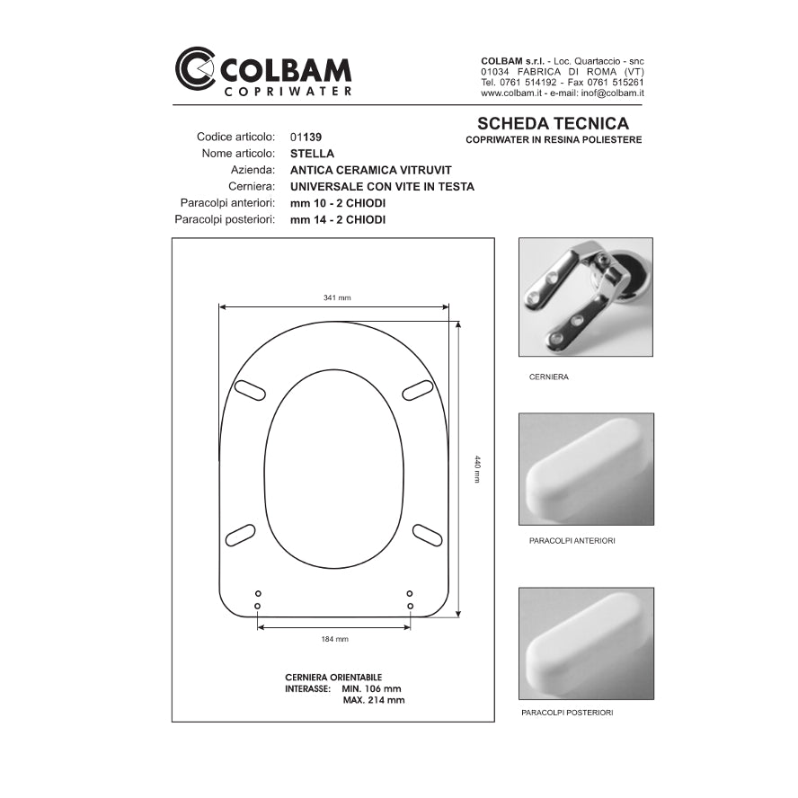 Copriwater Compatibile Stella