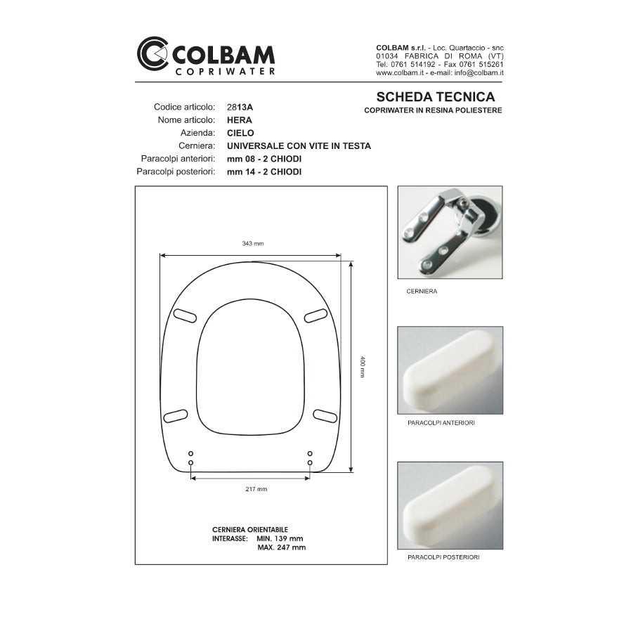 Copriwater Compatibile Hera