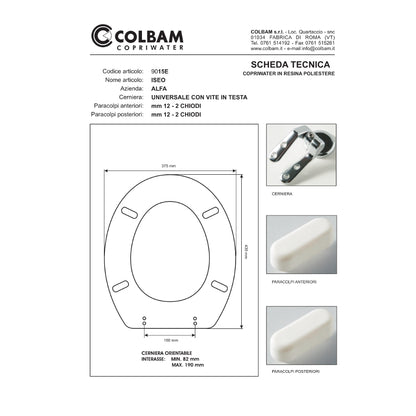 Siège de toilette compatible Iseo