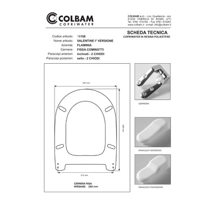Abattant de toilette compatible Valentine Version 1