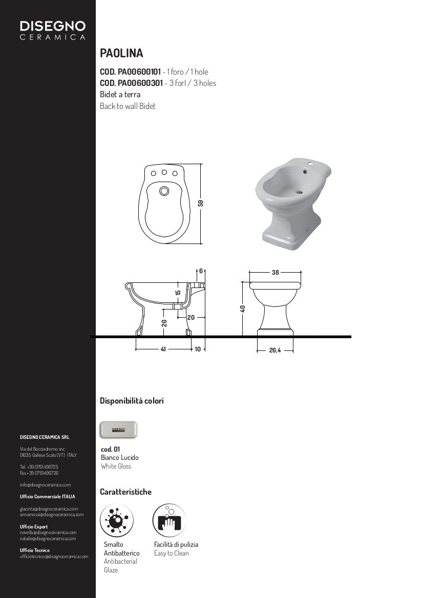 Bidet Terra Paolina