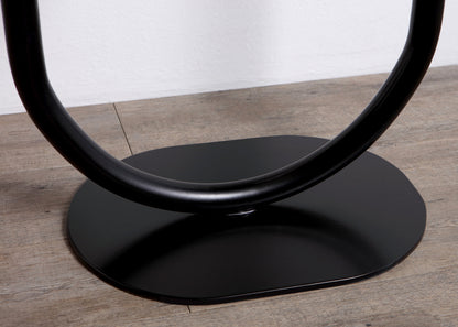 Tabouret à structure métallique et plateau en marbre
