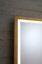 MOBILE DA TERRA IN LEGNO CON SPECCHIO TELA TINOZZA