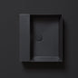 Lavabo appoggio/sospeso senza foro cm 50x45 Elegance Squared