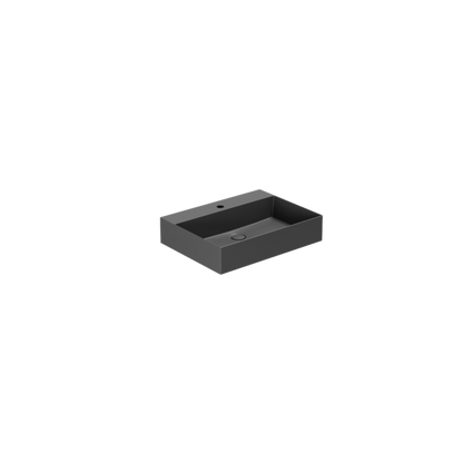Lavabo appoggio/sospeso monoforo cm 50x45 Elegance Squared