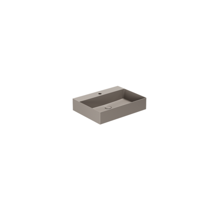 Lavabo appoggio/sospeso monoforo cm 50x45 Elegance Squared