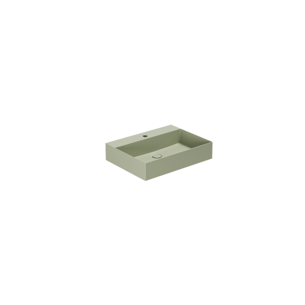 Lavabo appoggio/sospeso monoforo cm 50x45 Elegance Squared