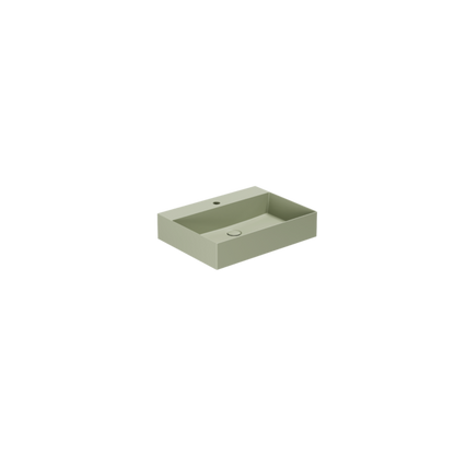 Lavabo appoggio/sospeso monoforo cm 50x45 Elegance Squared