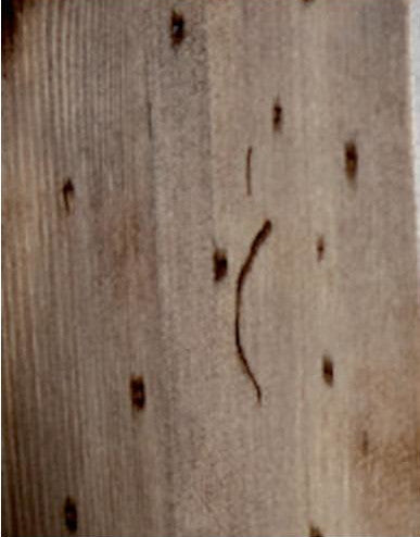 MOBILE DA TERRA IN LEGNO CON SPECCHIO CAMERINO