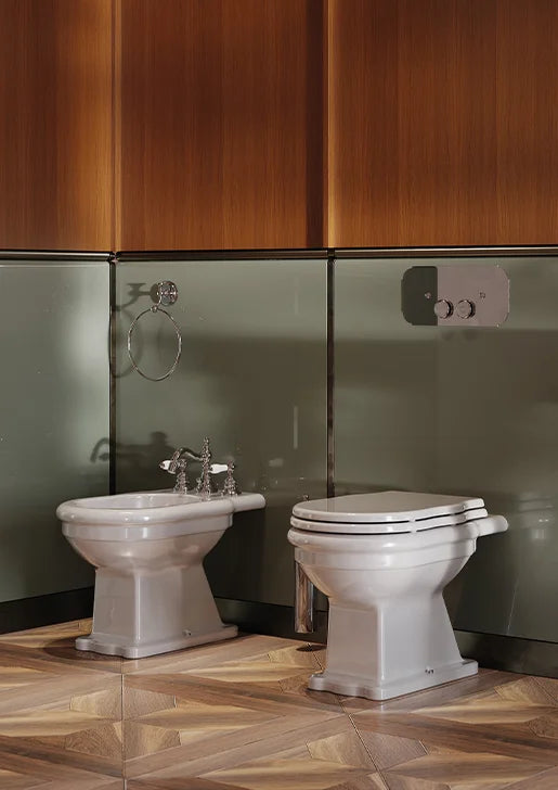 WC sur pied Hermitage + bidet