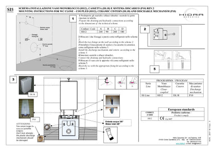 Vaso Wc Monoblocco Hi-Line