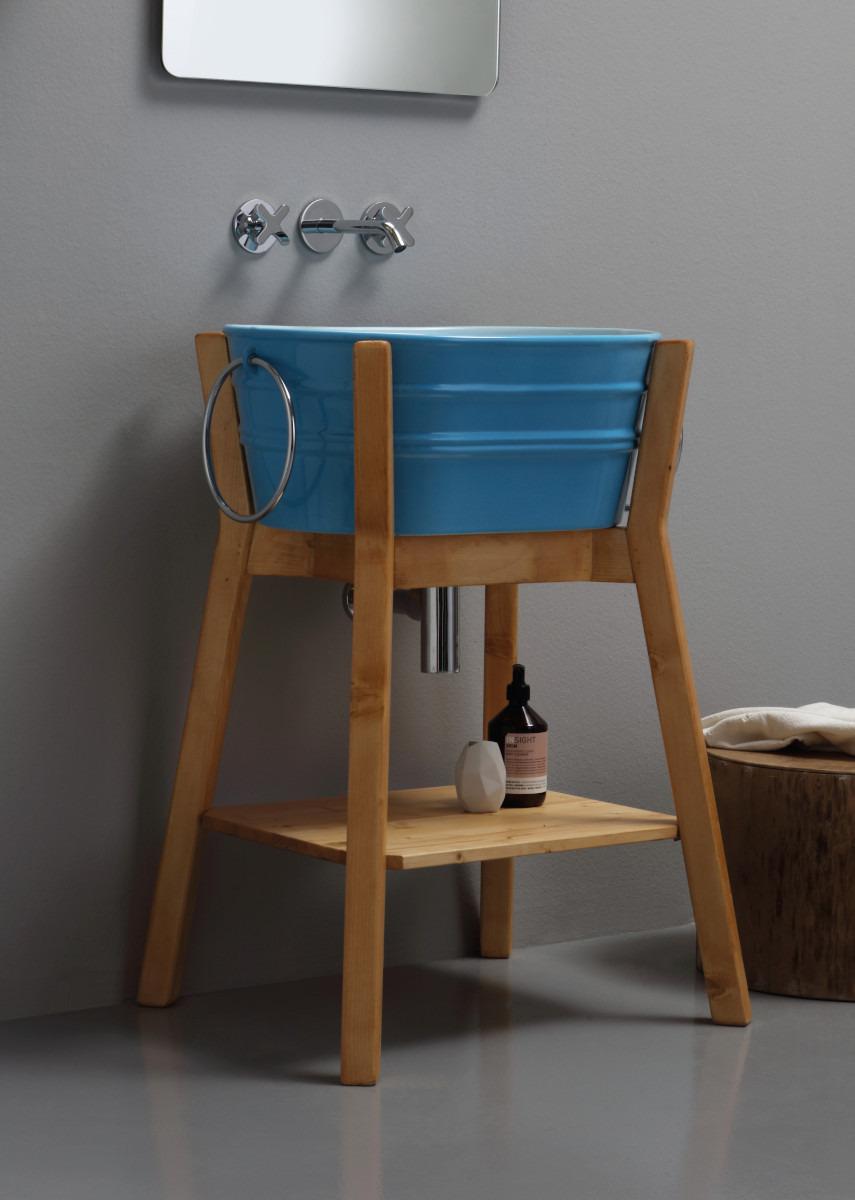 Lavabo Ovale Appoggio/Sospeso cm 60x40 Tinozza
