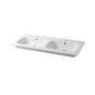 Console encastrée carrée Qubo 121 cm avec double vasque