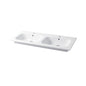 Console encastrée carrée Qubo 121 cm avec double vasque