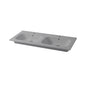 Console encastrée carrée Qubo 121 cm avec double vasque