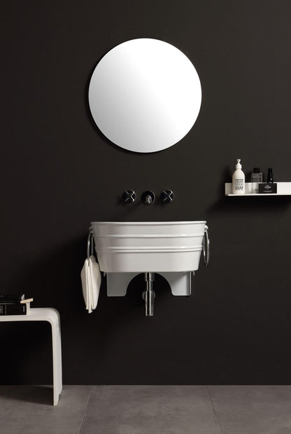 Lavabo Ovale Appoggio/Sospeso cm 60x40 Tinozza
