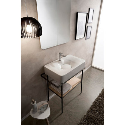 Lavabo Fuji à poser ou suspendu avec trou