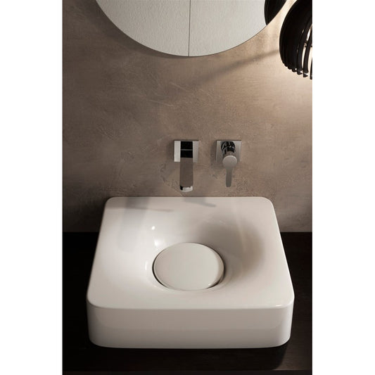 Lavabo Fuji à poser ou suspendu, sans trou