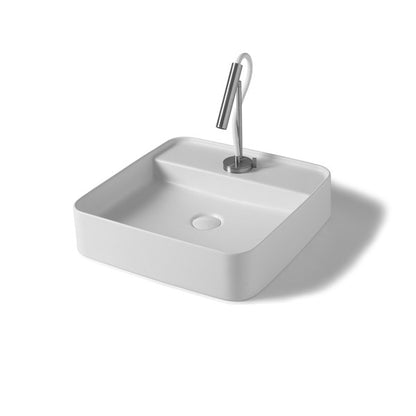 Vasque carrée à poser avec bord fin Thin 45
