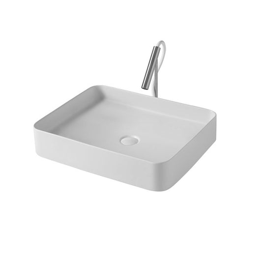 Vasque de comptoir carrée mince de 38 pouces avec bord mince