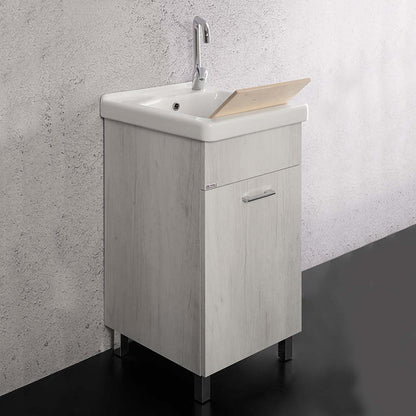 Lavabo 45x50 cm avec vasque en céramique Unika