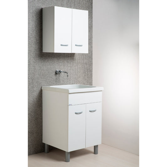 Lavabo Oceano 60x60 cm avec baignoire en céramique