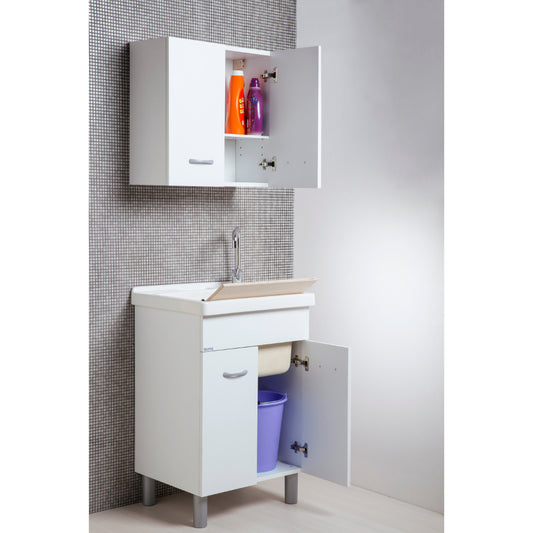 Lavabo Oceano 60x50 avec cuve en céramique et table