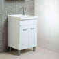 Meuble de buanderie blanc Sirena + carrelage céramique Onda 60x50