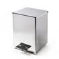 Pattumiera Inox 5 Lt. a Pedale Metal Quadra Cromo