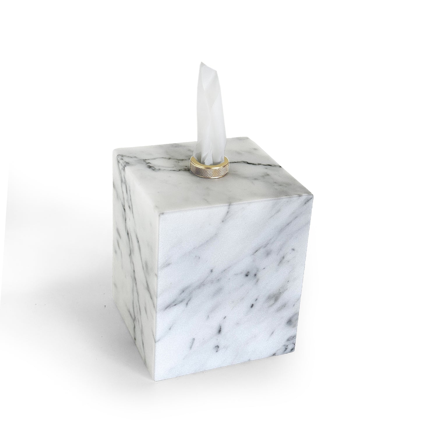 Porta Kleenex Quadrato Apuana 2.0 Oro Opaco