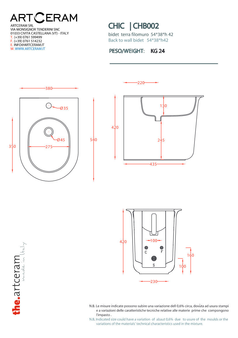 Bidet élégant sur pied, dos au mur