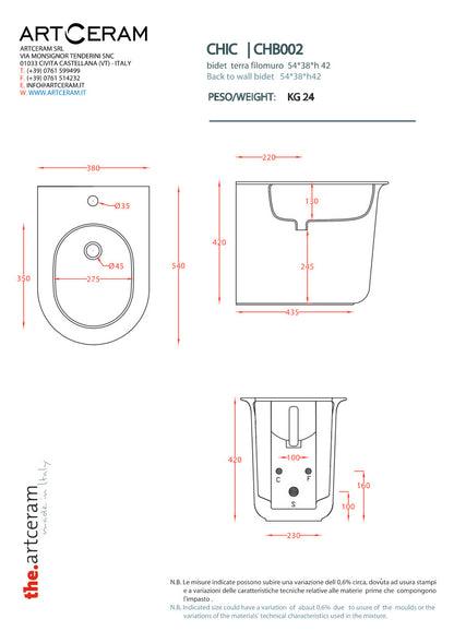 Bidet élégant sur pied, dos au mur