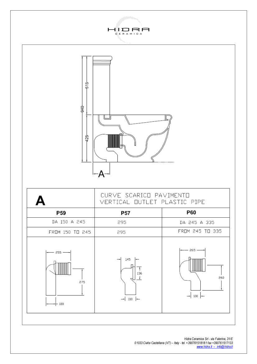 Toilettes monobloc suspendues Ellade