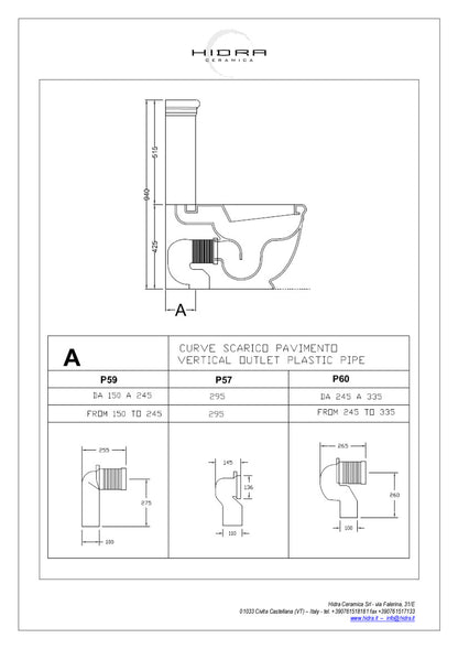 Toilettes monobloc suspendues Ellade