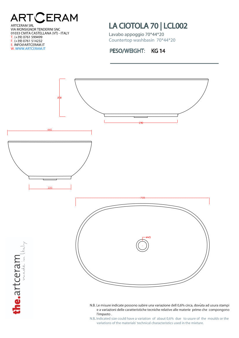Lavabo La Ciotola