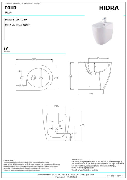 Bidet a terra Tour