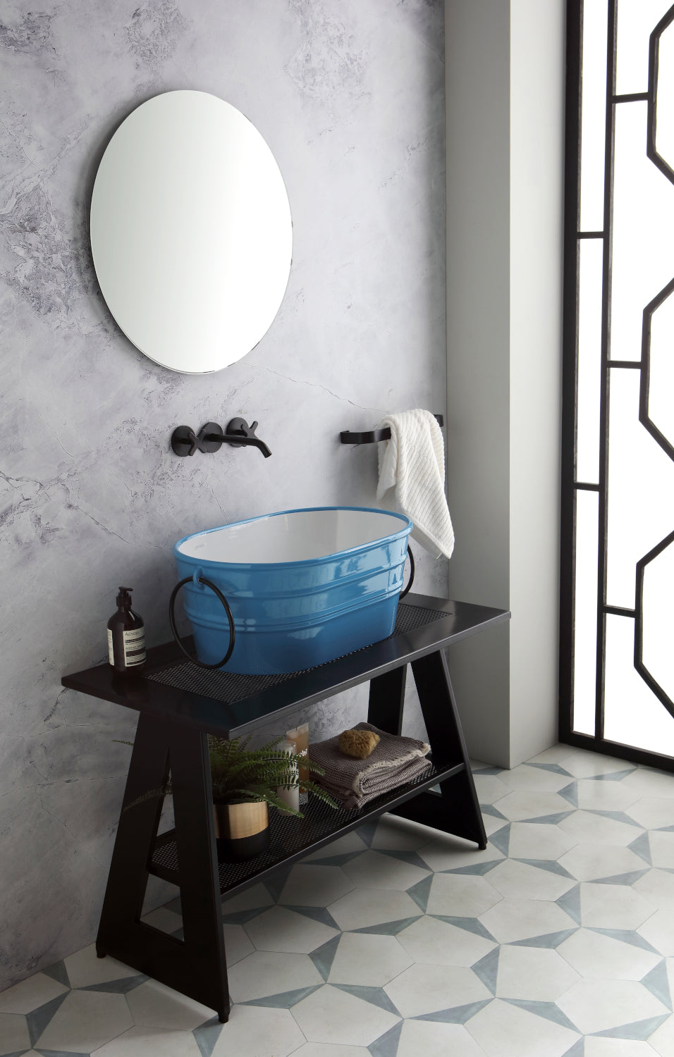 Lavabo Ovale Appoggio/Sospeso cm 60x40 Tinozza