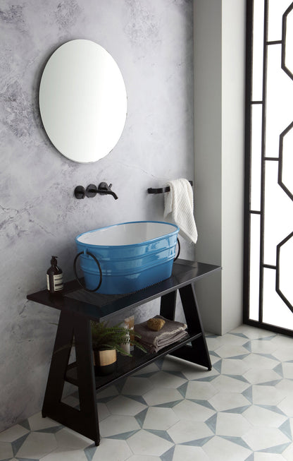 Lavabo Ovale Appoggio/Sospeso cm 60x40 Tinozza