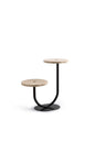 Tabouret à structure métallique et plateau en marbre